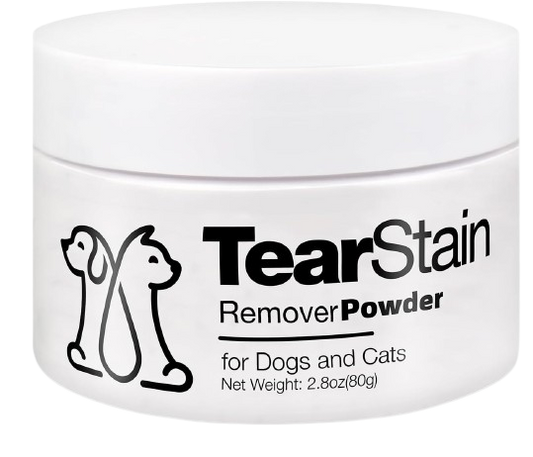 Veksun Tear Stain Remover Powder - Gentle Formula for Pets, 2.8 Oz./80g