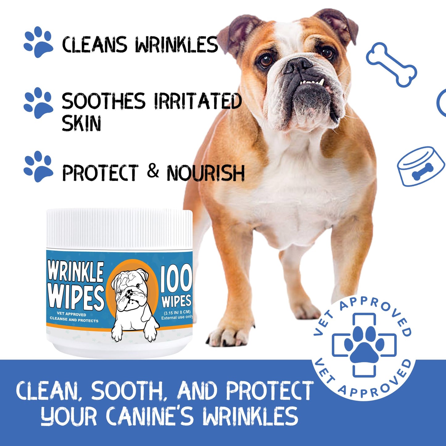 Dog Wrinkle Cream & Skin Soother - Moisturizing Paste