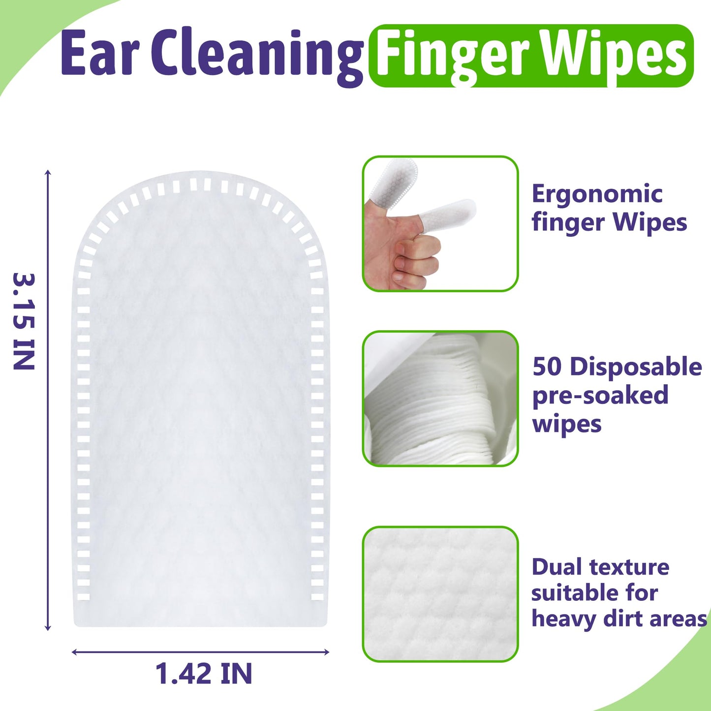 Pet Ear Cleaning Wipes (100 ct): Gentle Optic Cleanser for Dogs & Cats