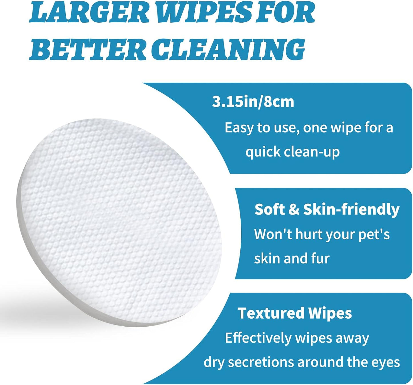 Pet Eye Wipes (120 ct): Tear Stain Remover for Dogs & Cats