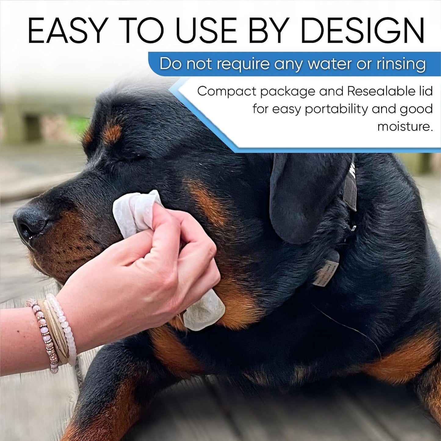 Pet Cleaning Wipes: All-Purpose Grooming Solution for Dogs & Cats (2 Travel Packs, 200 Wipes)