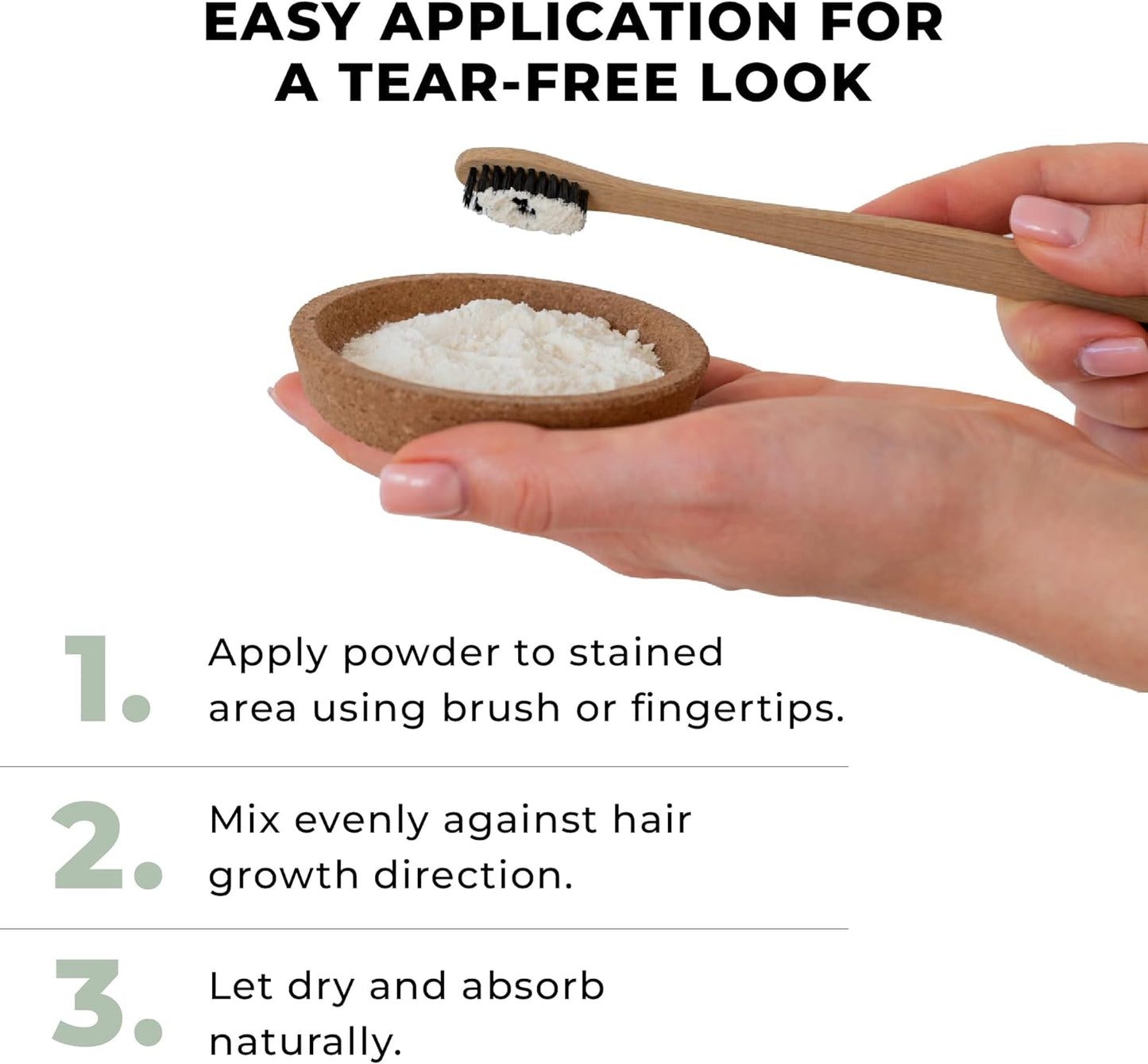 Veksun Tear Stain Remover Powder - Gentle Formula for Pets, 2.8 Oz./80g
