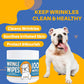 French Bulldog Wrinkle Wipes - 100 Count, 3.15in, Plant-Based Formula